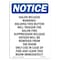 Signmission OSHA Notice, 5" Height, Halon Release Warning! Holding Sign, 5" X 3.5", Portrait OS-NS-D-35-V-13203 - alternate 1